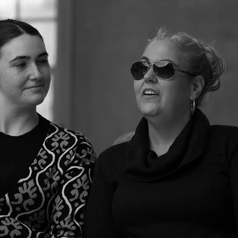 nikki being interviewed